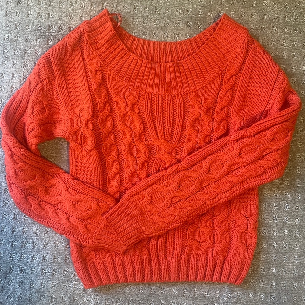 Poof Apparel - Cozy Knit Crop Top Sweater